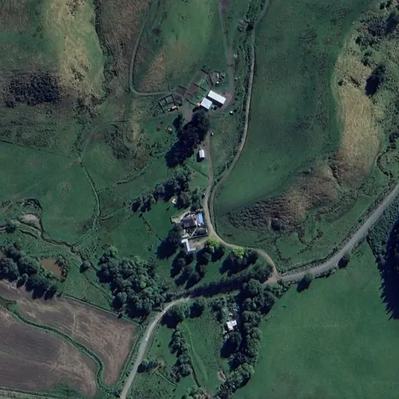 Aerial view of a lifestyle and rural property
